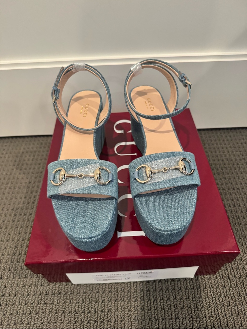 Gucci horsebit platform sandal 39